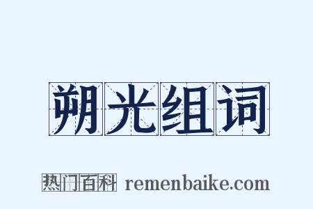 朔光组词是什么意思的图片